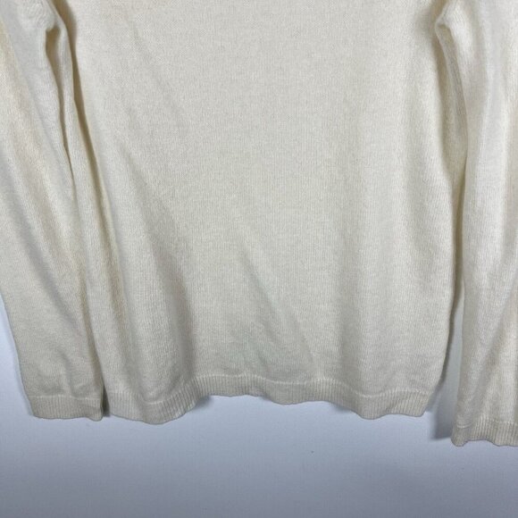 Charter Club Sweater Womens S Ivory Cashmere Turtleneck Super Soft Quiet Luxury - Picture 4 of 6